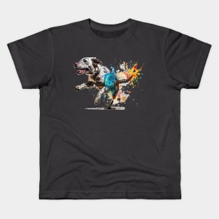 Dog and Frisbee Kids T-Shirt